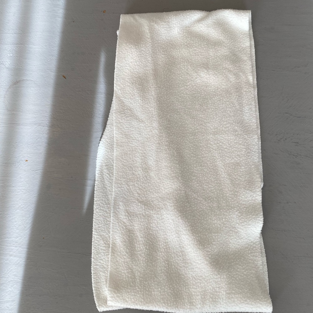 White infinity scarf